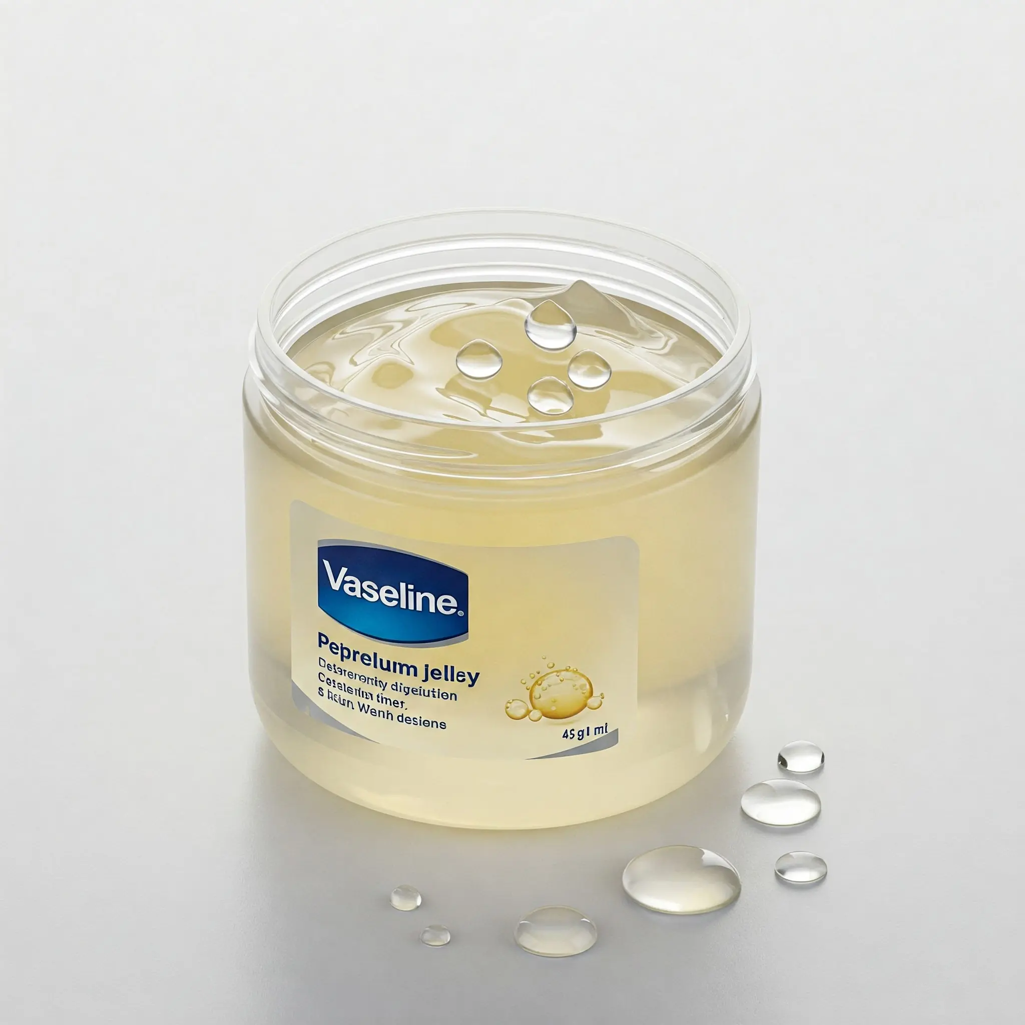 Pot de vaseline ouvert