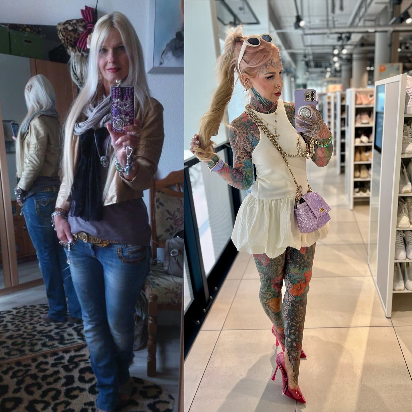 Kerstin Tristan et ses tatouages colorés
