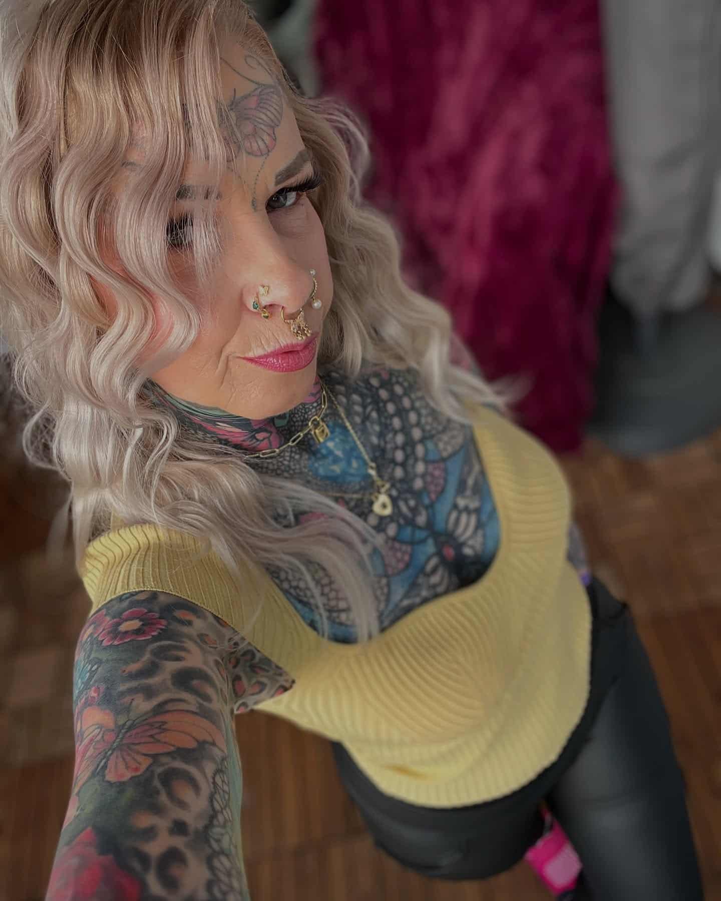 Portrait de Kerstin Tristan avant ses tatouages