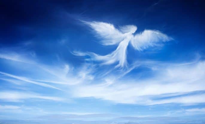 Représentation symbolique d'un ange gardien
