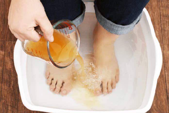 Ingrédients pour bain de pieds