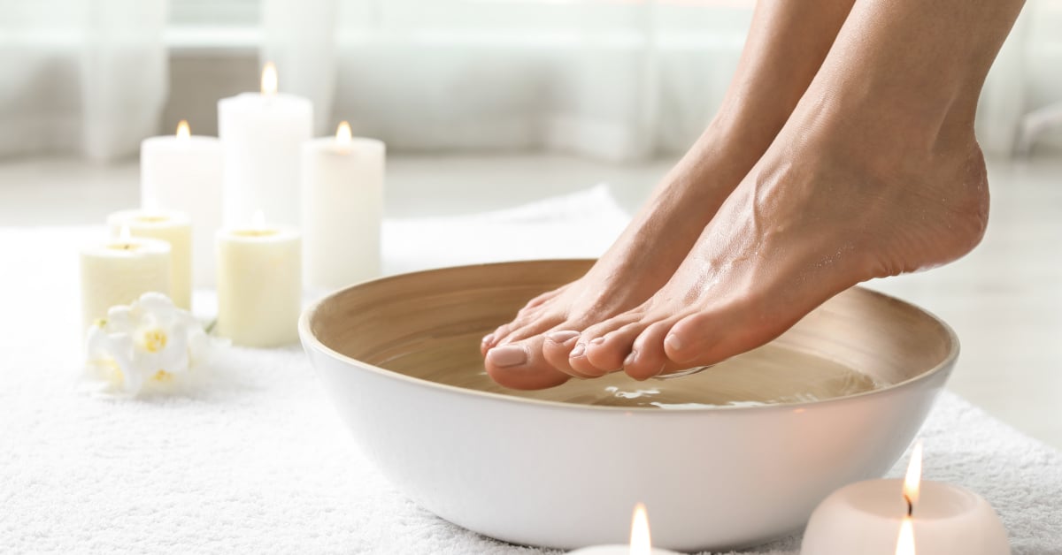 Bain de pieds relaxant