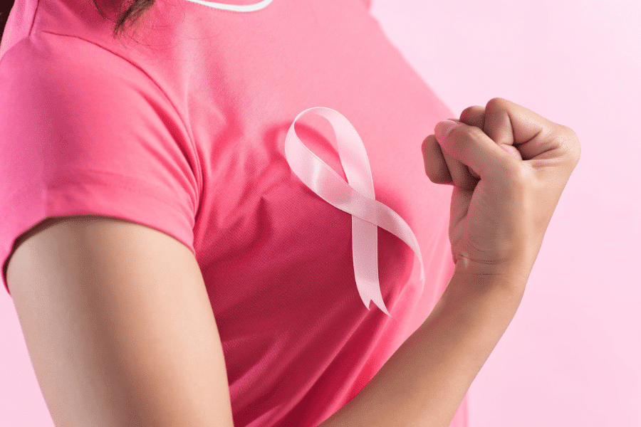 Représentation symbolique de la lutte contre le cancer