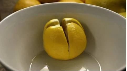 Citron coupé en quartiers