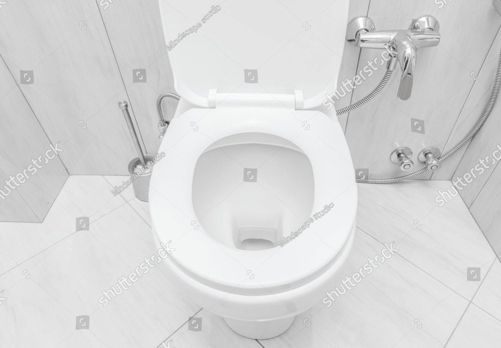 Toilettes propres après nettoyage