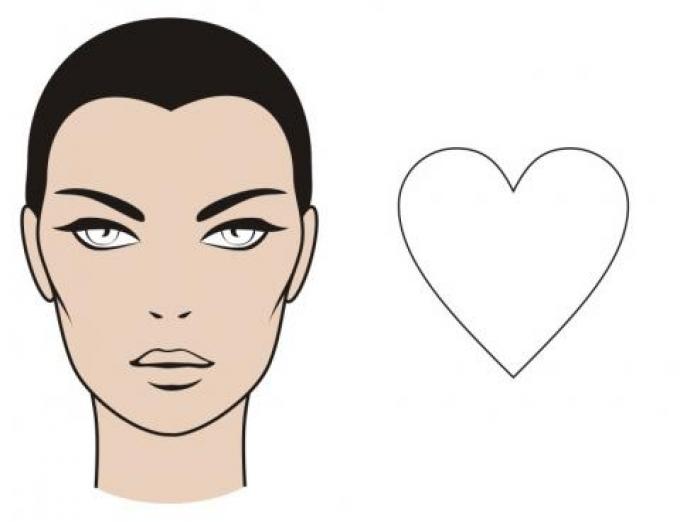 Exemple de lunettes pour visage en cœur
