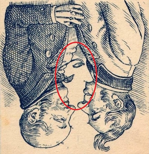 Solution montrant le profil féminin révélé