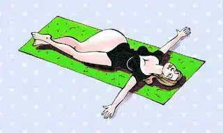 Illustration de la posture de l'étoile