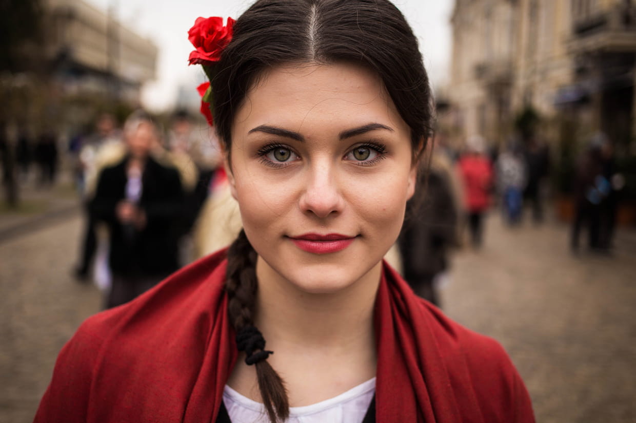 Portrait d'une femme réservée