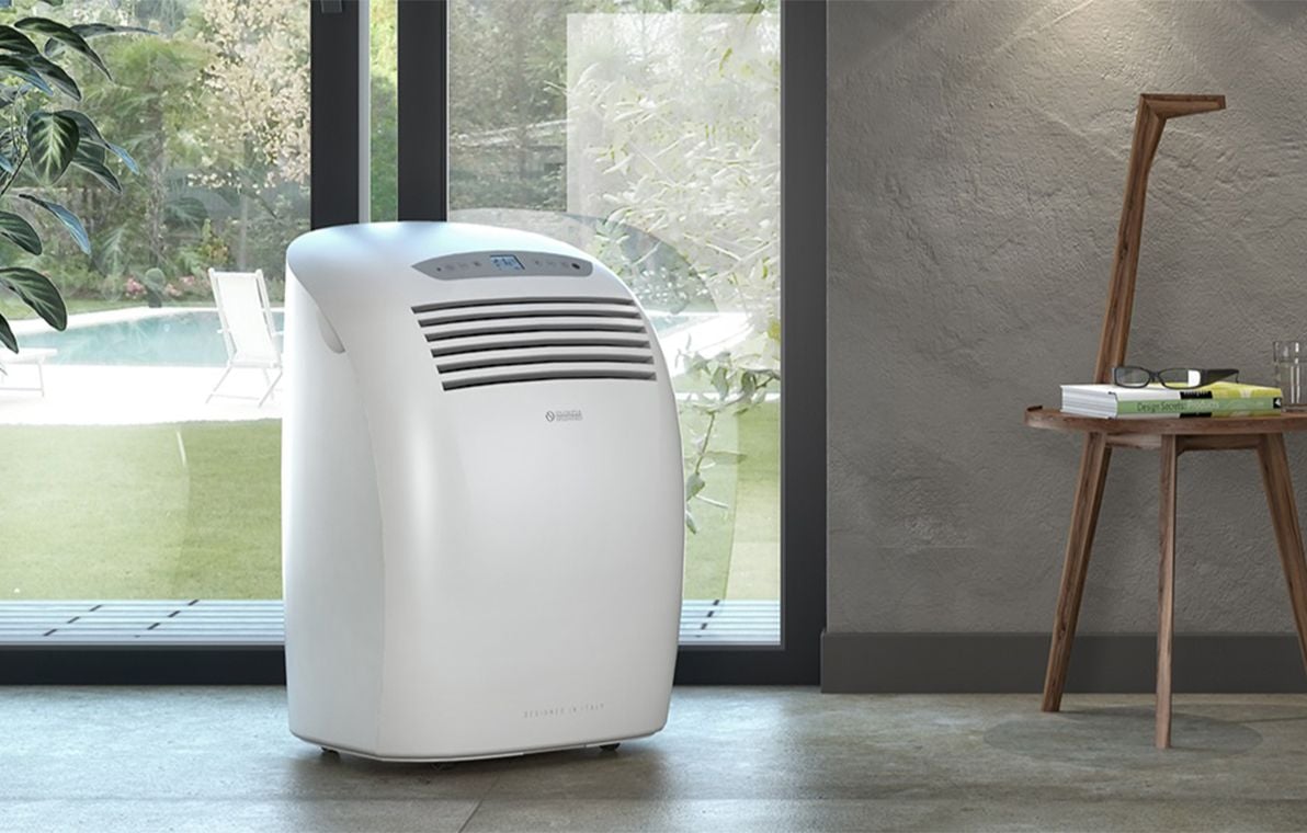 Climatiseur portable dans un salon