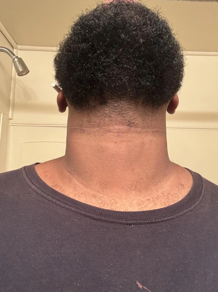 Coupe de cheveux surprenante