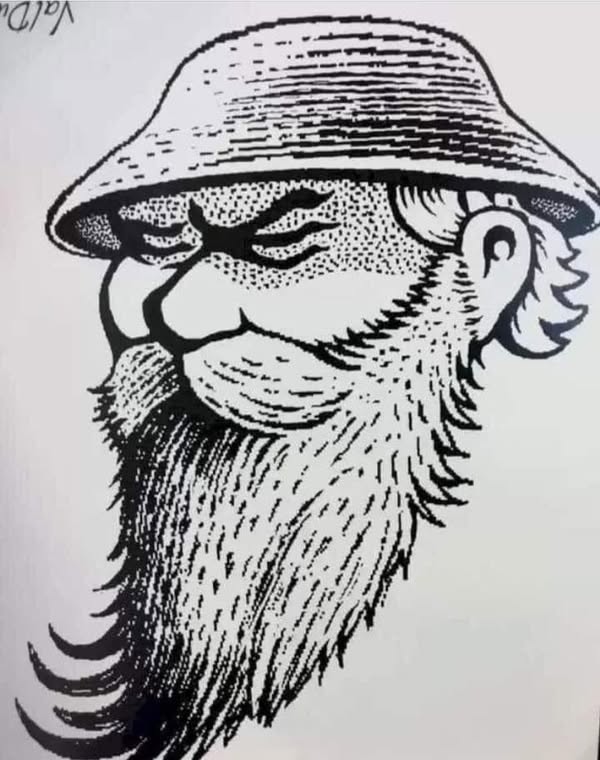 Illusion d'optique homme ou poule