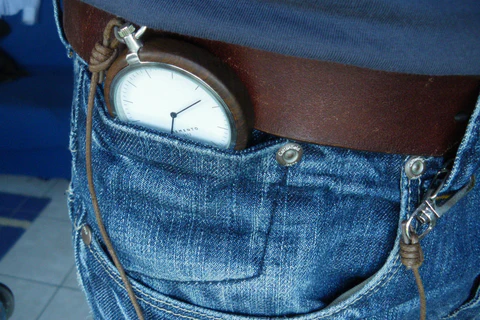 Zoom artistique sur une poche de jean rétro