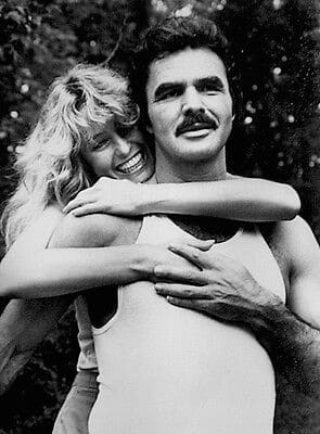 Burt Reynolds et Farrah Fawcett sur le tournage de The Cannonball Run