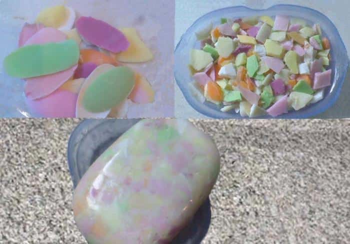 Copeaux de savon prêts à être transformés