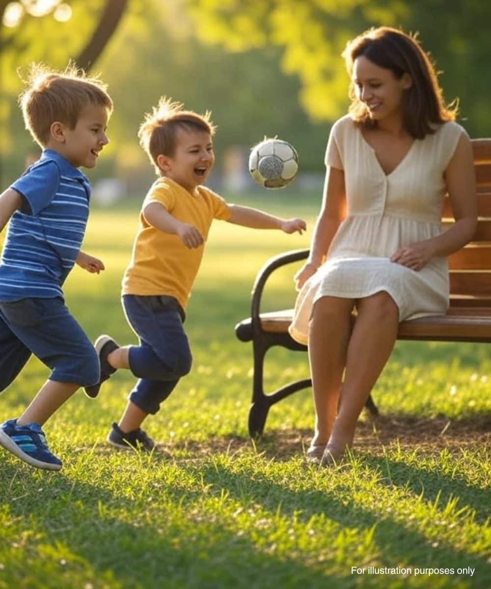 La famille réunie lors du remariage