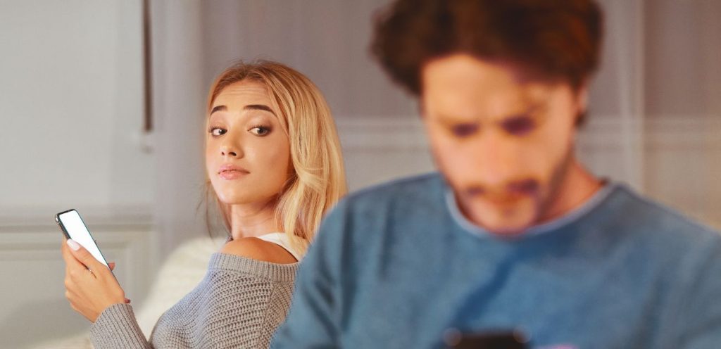 Couple en difficulté de communication