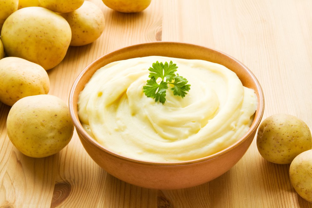 Ingrédients et outils pour préparer la purée
