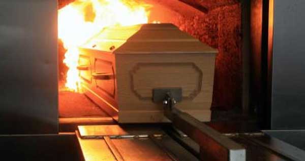 Représentation symbolique d'une cérémonie de crémation traditionnelle