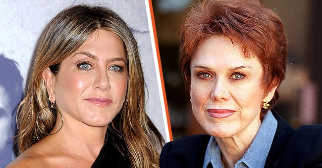 Jennifer Aniston et sa mère Nancy Dow lors d'un événement public