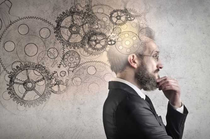 Cerveau stimulé par une illusion d'optique