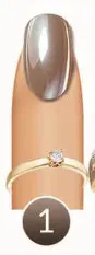 Ongles carrés vernis rouge vif