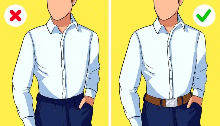 Ceinture assortie à une tenue professionnelle