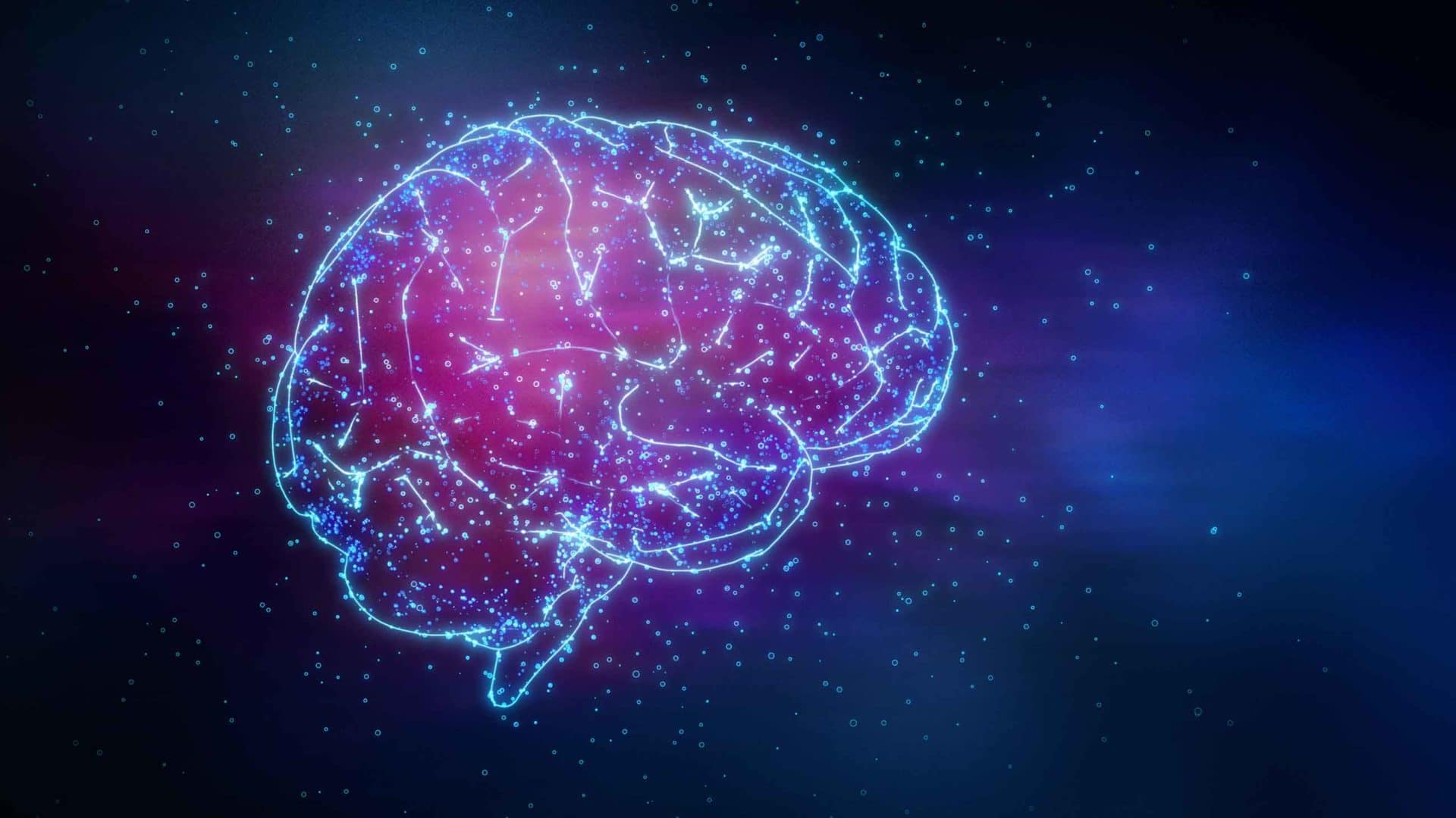 Représentation artistique d'un cerveau en pleine réflexion
