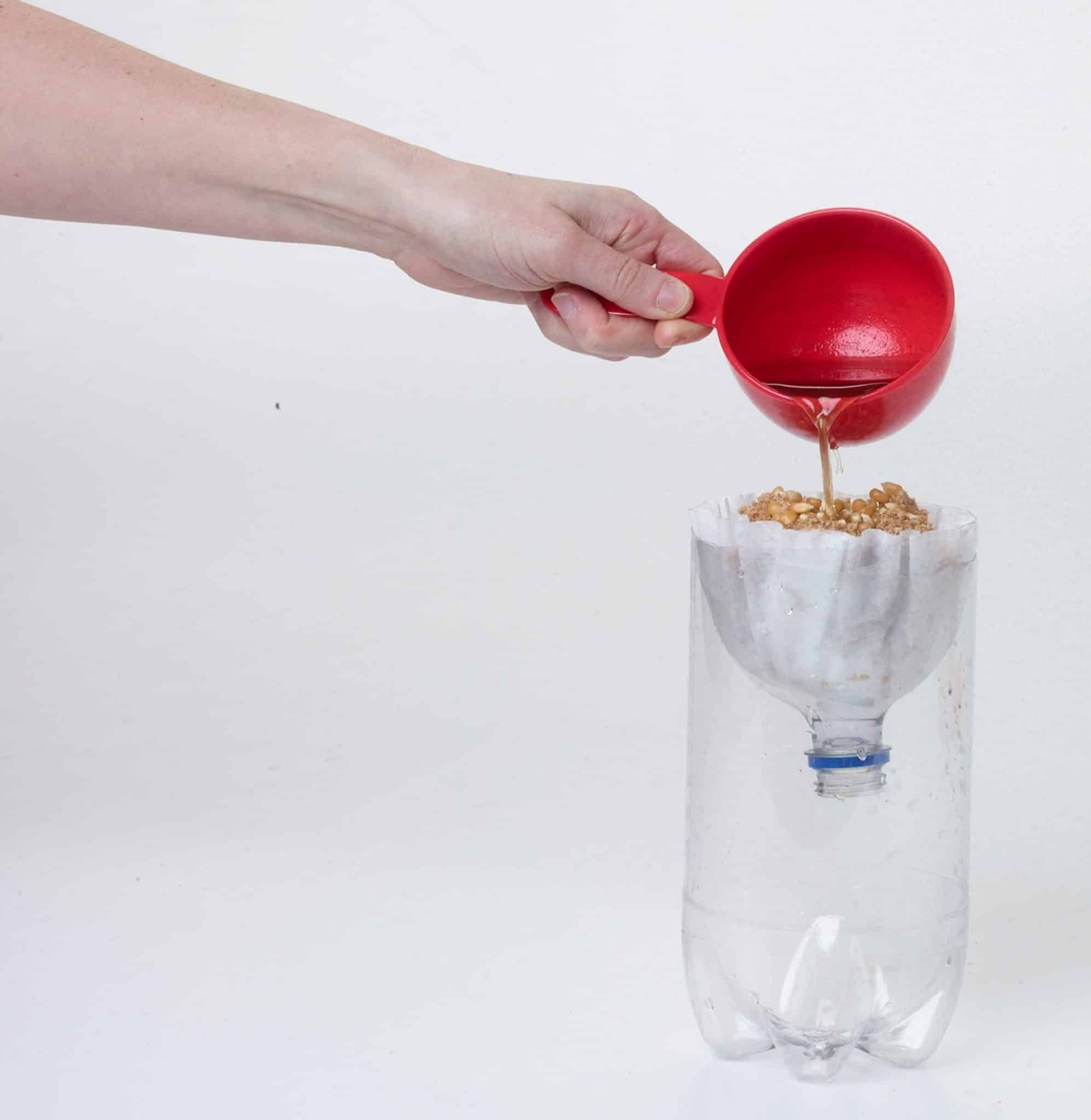 Filtre retenant des résidus alimentaires