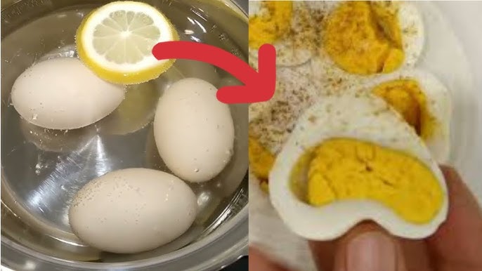 Œufs cuits avec citron