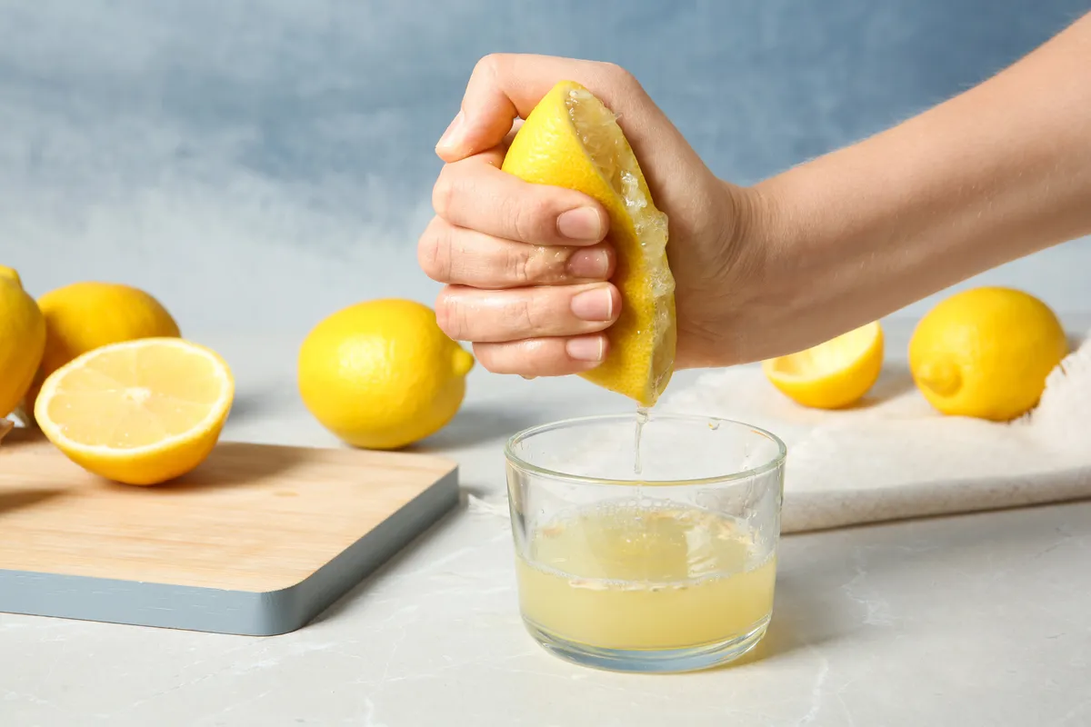 Jus de citron frais pressé