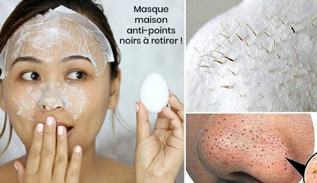 Masque visage au blanc d'œuf