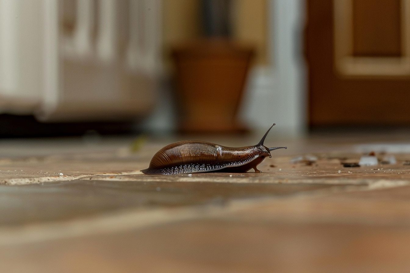 Limace dans une cuisine moderne