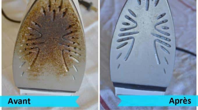Méthode écologique pour nettoyer la semelle d'un fer à repasser