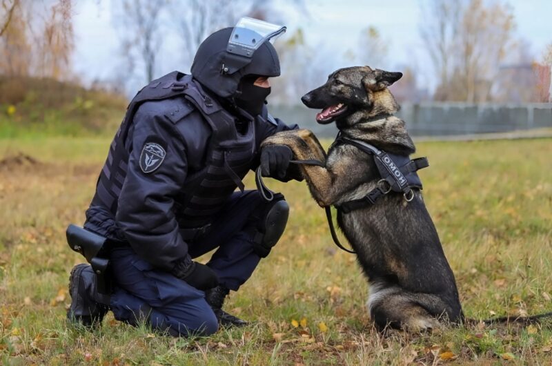 Chien veillant sur le cercueil de son maître