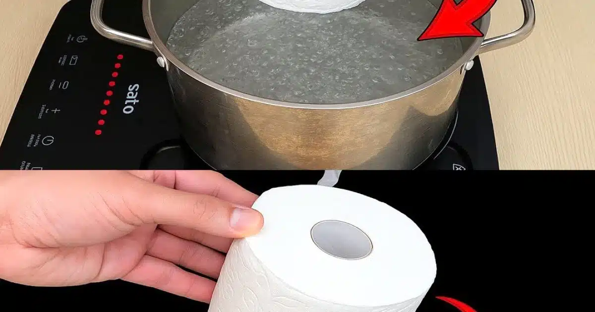 Préparation de la pâte à base de papier toilette