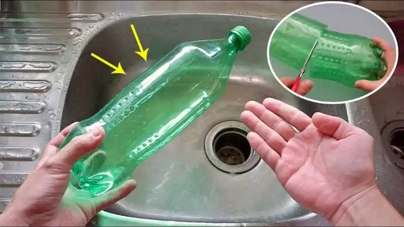Bouteille en plastique transformée en filtre