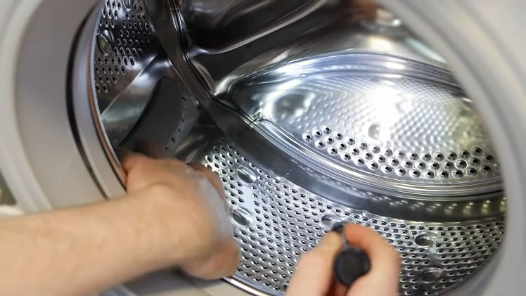 Tambour de machine à laver propre