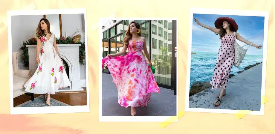 Femme choisissant une tenue colorée dans son dressing