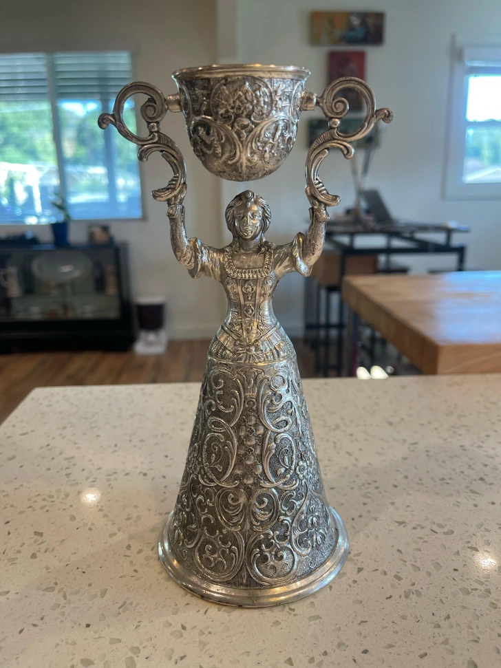 Coupe de mariage à double compartiment