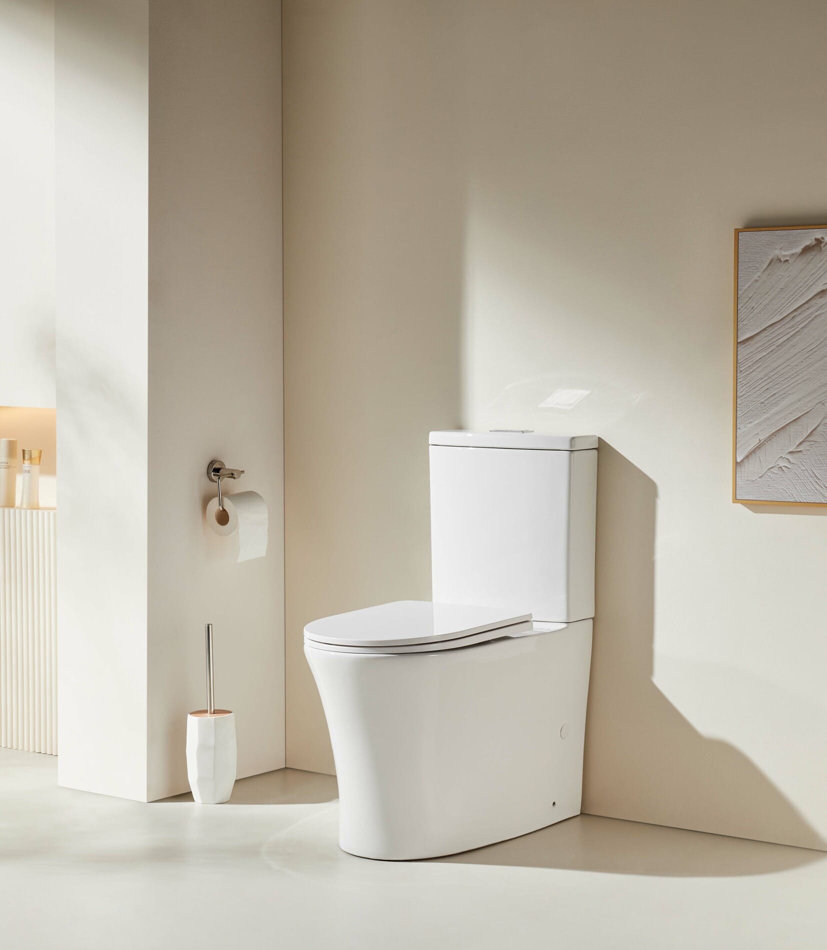 Illustration d'une salle de bain fraîche et accueillante