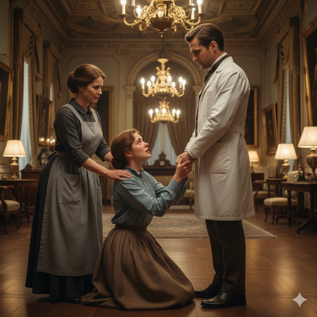 Jeune spécialiste en blouse blanche