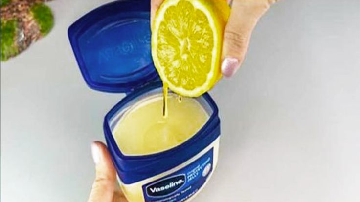 Illustration du mélange vaseline et citron