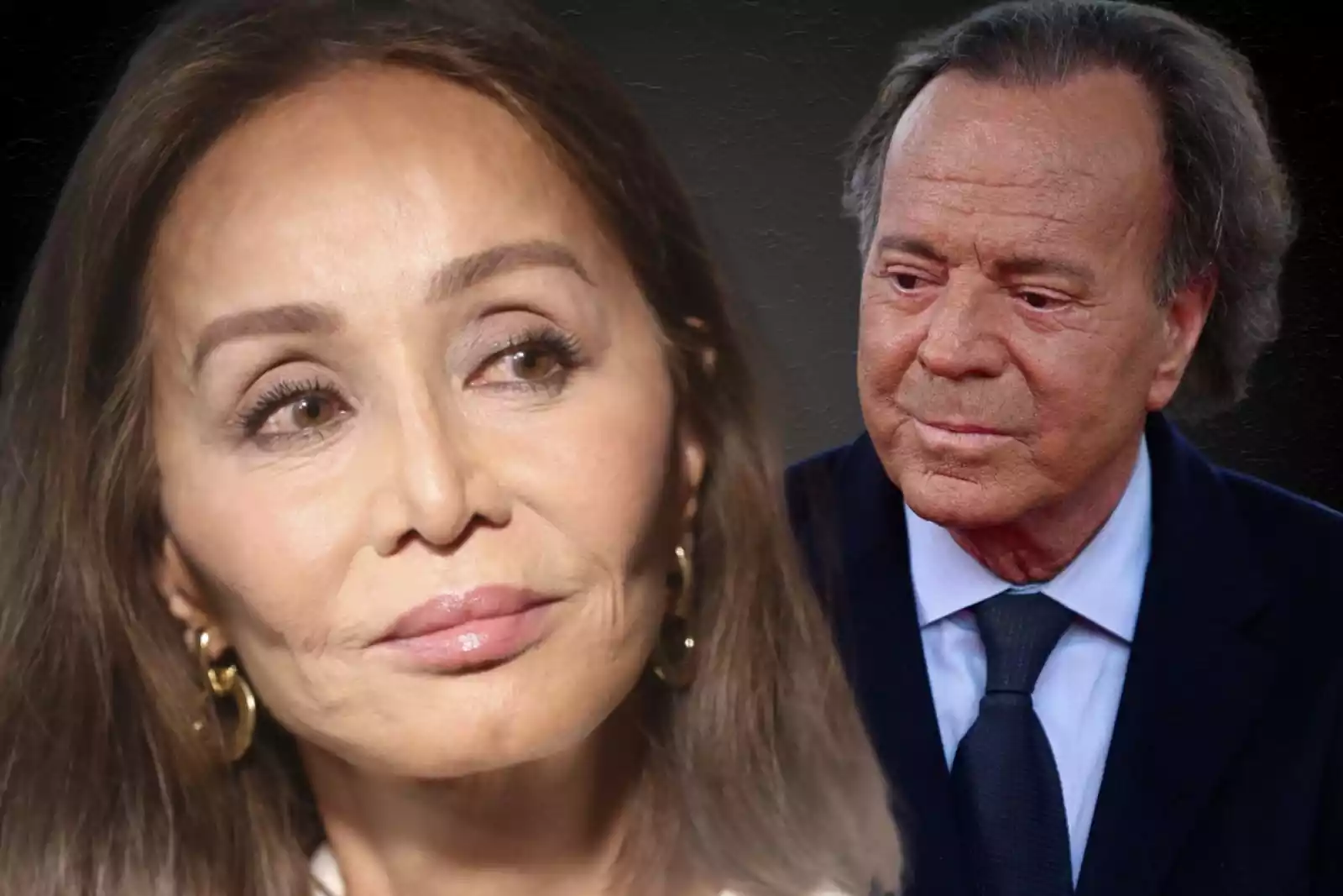 Montage photo d'Isabel Preysler et Julio Iglesias