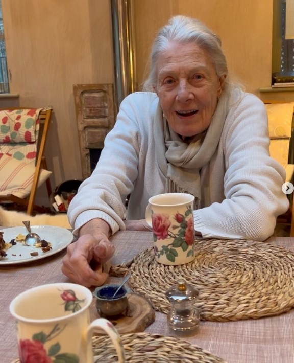 Vanessa Redgrave, portrait en noir et blanc