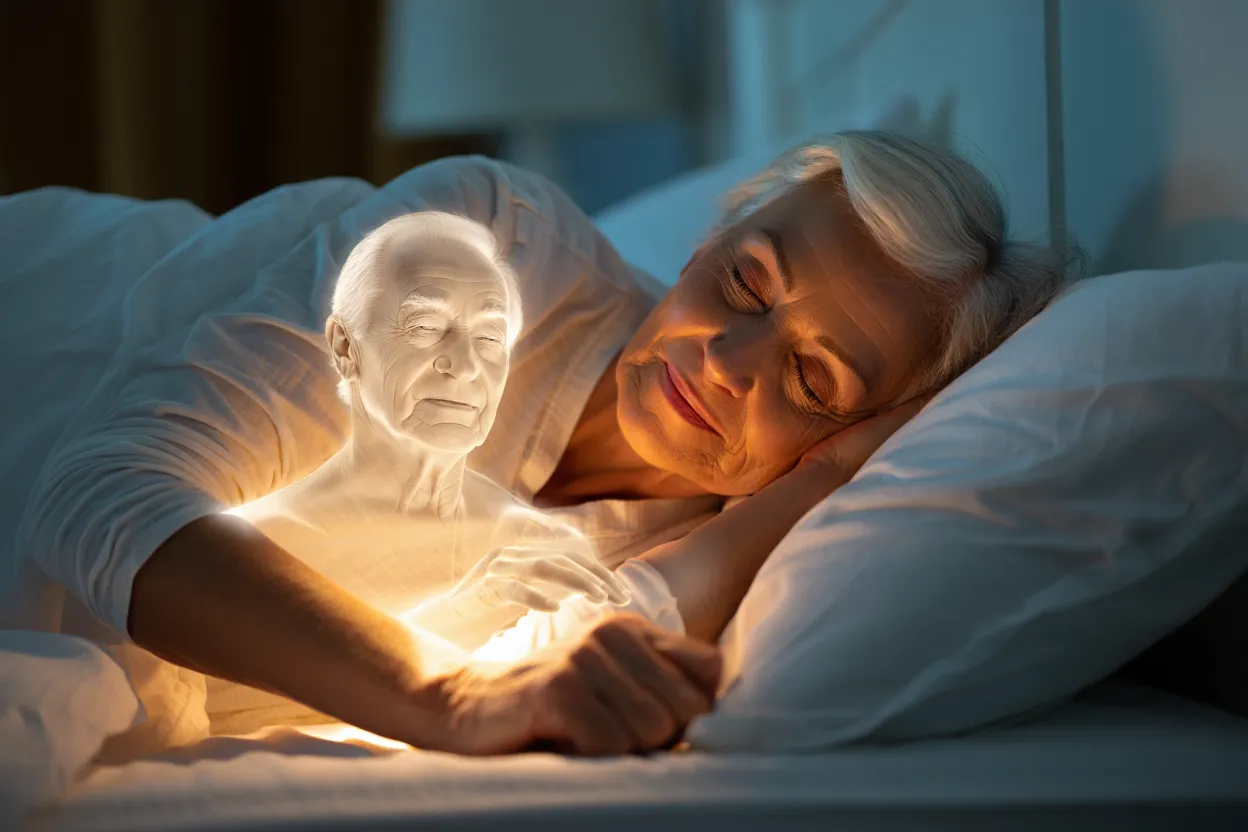 Illustration d'une silhouette floue évoquant un rêve et un souvenir