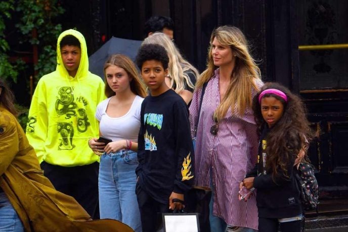 Les enfants de Heidi Klum et Seal lors d'une sortie récente